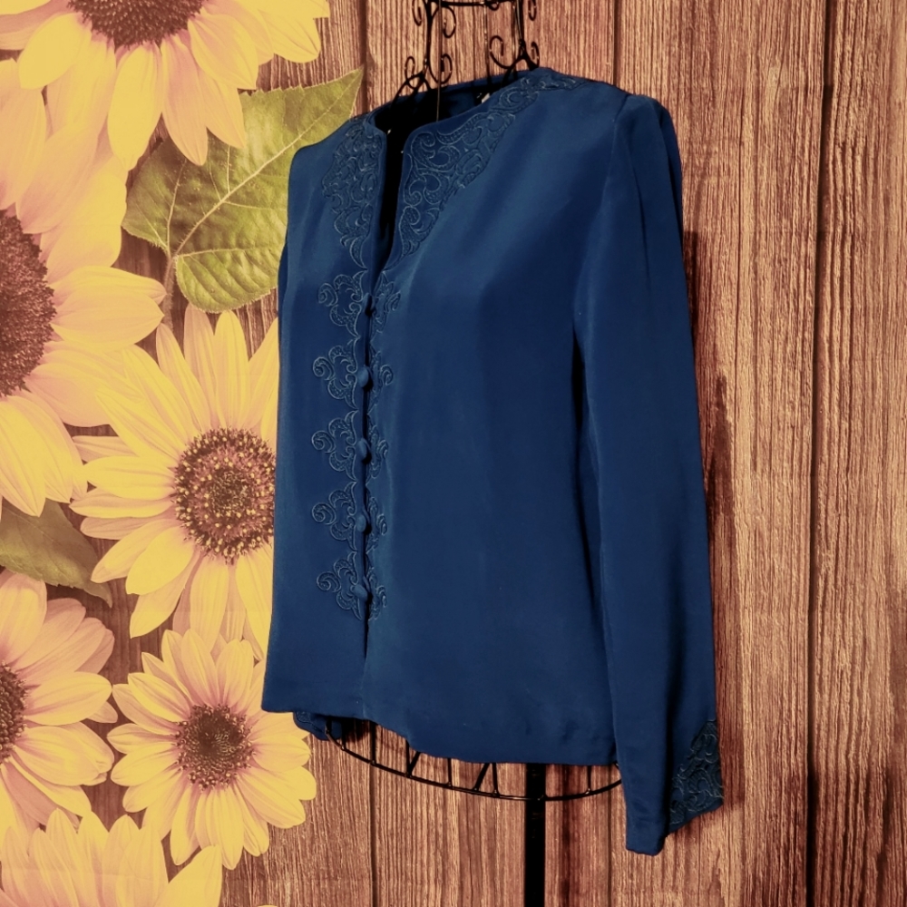 Adrianna Papell Silk Blouse